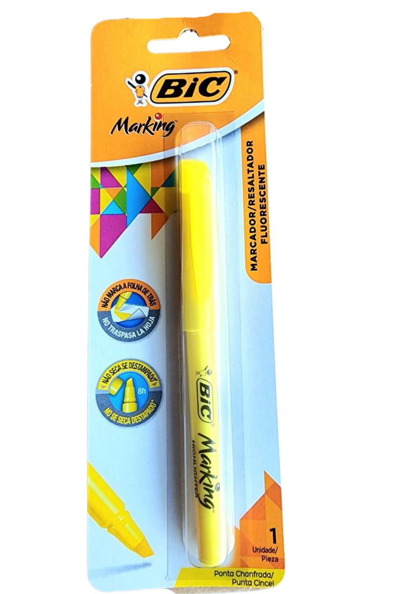 MARCA TEXTO BIC AMARELO