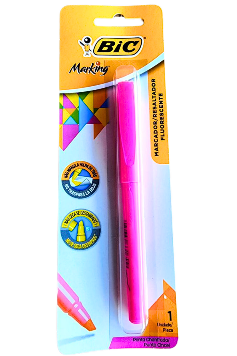 MARCA TEXTO BIC ROSA