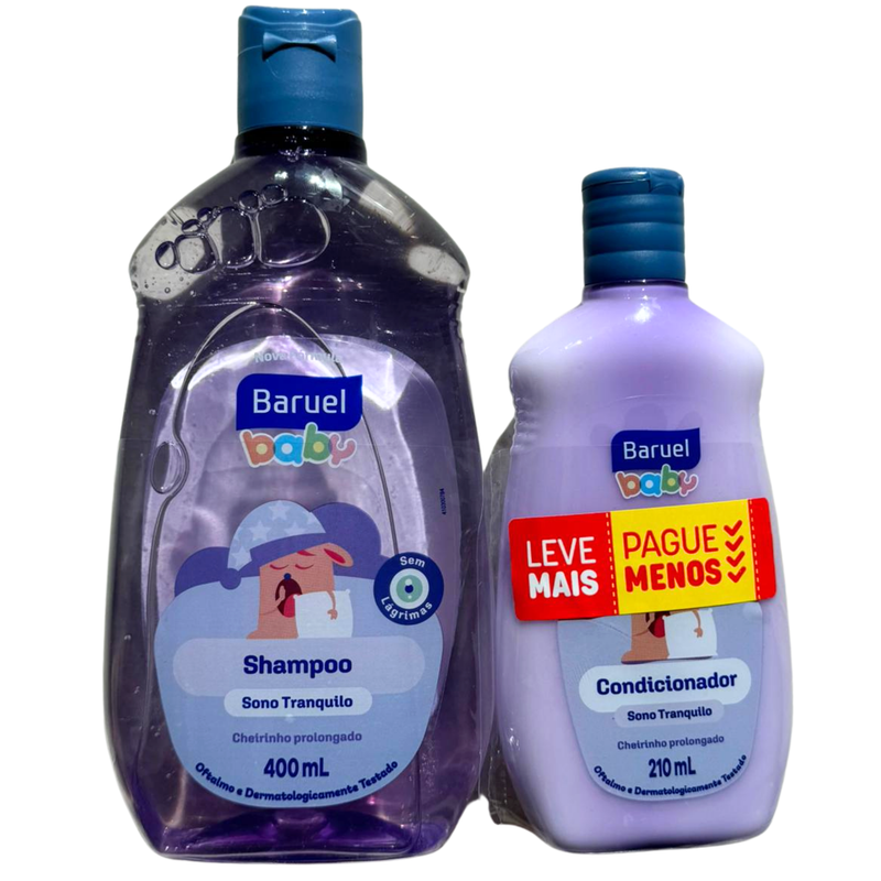 KIT INFANTIL BARUEL BABY SHAMPOO 400ML +CO 210ML S