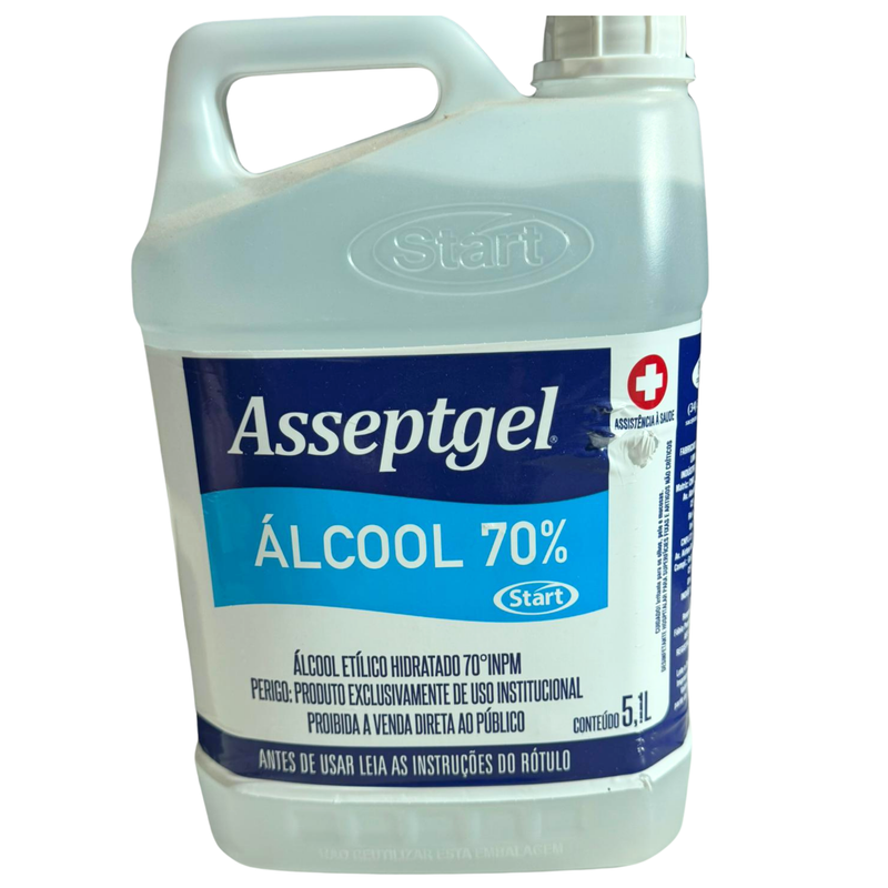 5 LT ALCOOL LIQUIDO 70% ASSEPTGEL/START