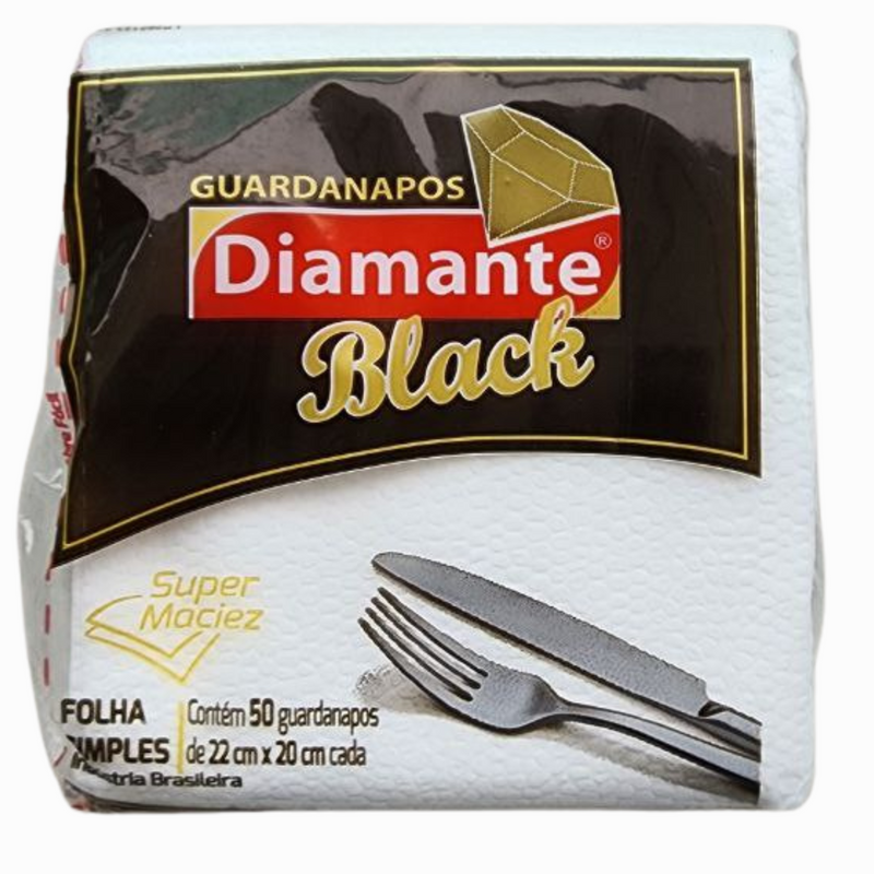 GUARDANAPO DIAMANTE BLACK 22X20CM