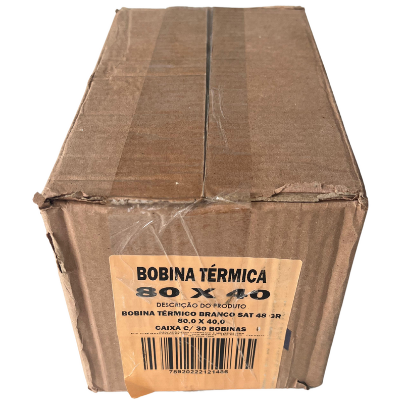 BOBINA TÉRMICA 80X40 CX C/30 BOBINAS