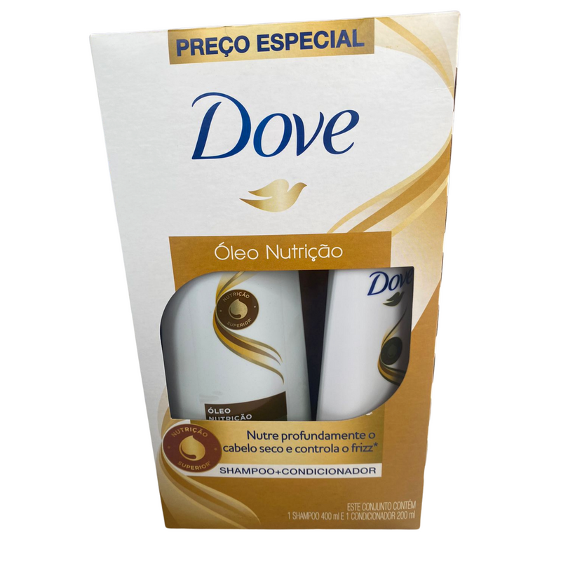 KIT DOVE ÓLEO DE NUTRIÇÃO 2X1 400ML E 200ML