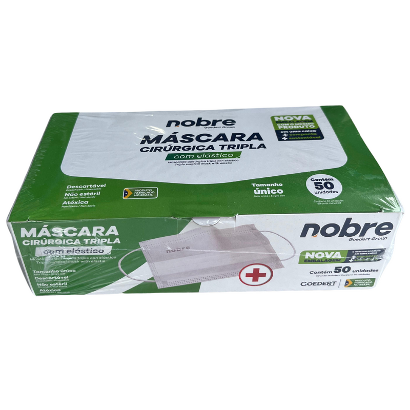 MASCARA CIRÚRGICA TRIPLA PROTEÇÃO NOBRE