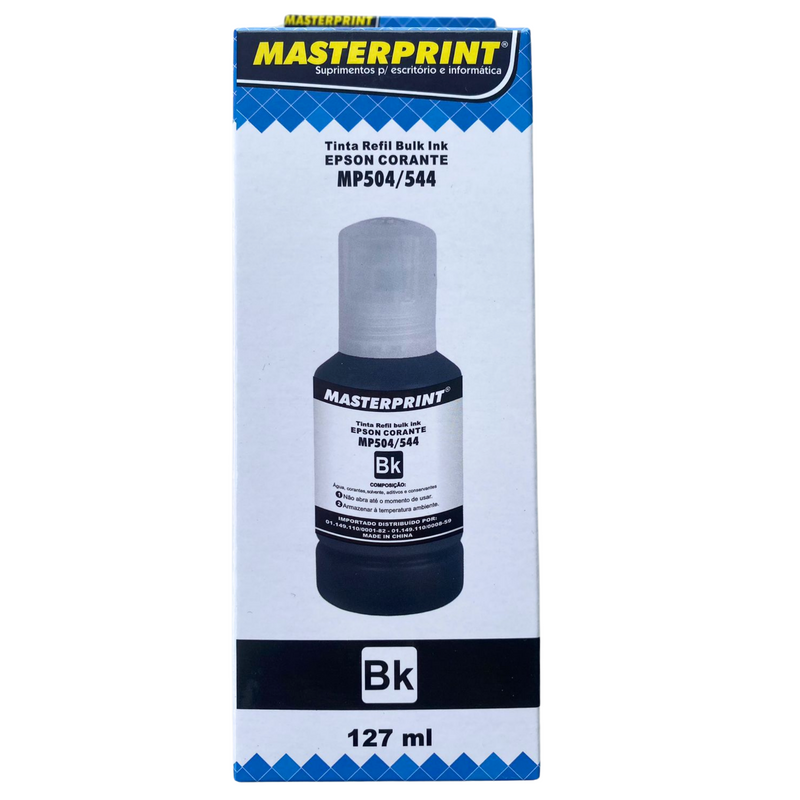 TINTA "BK" REFIL P/ IMPRESSORA EPSON MP504/544 127ML