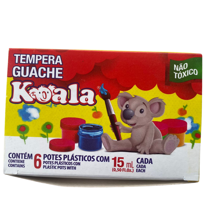 TINTA GUACHE KOALA 6PT DE 15ML