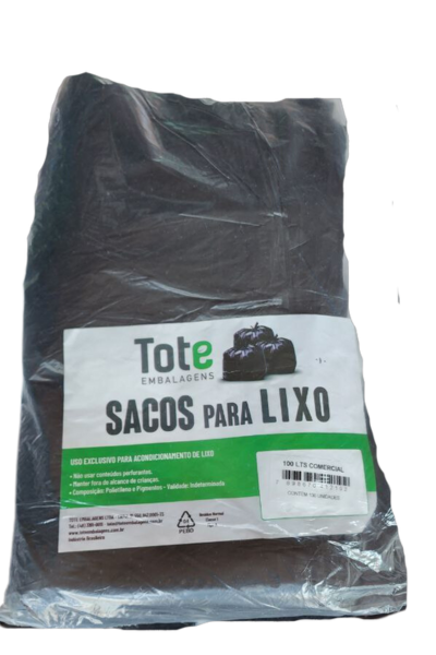 100L SACOS P/ LIXO PRETO