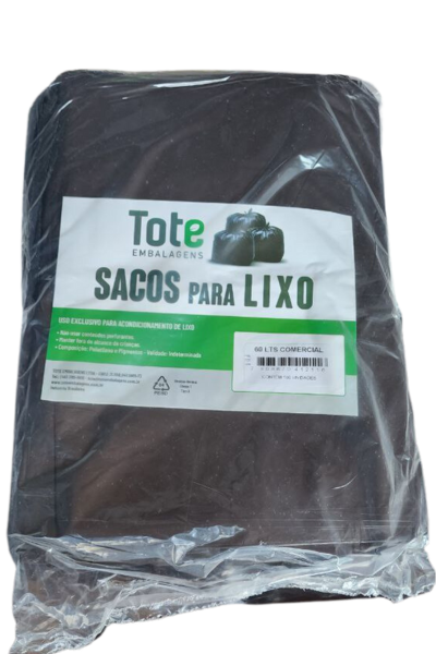 60L SACOS P/ LIXO PRETO